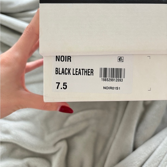 Steve Madden noir black leather heels - Picture 3 of 8